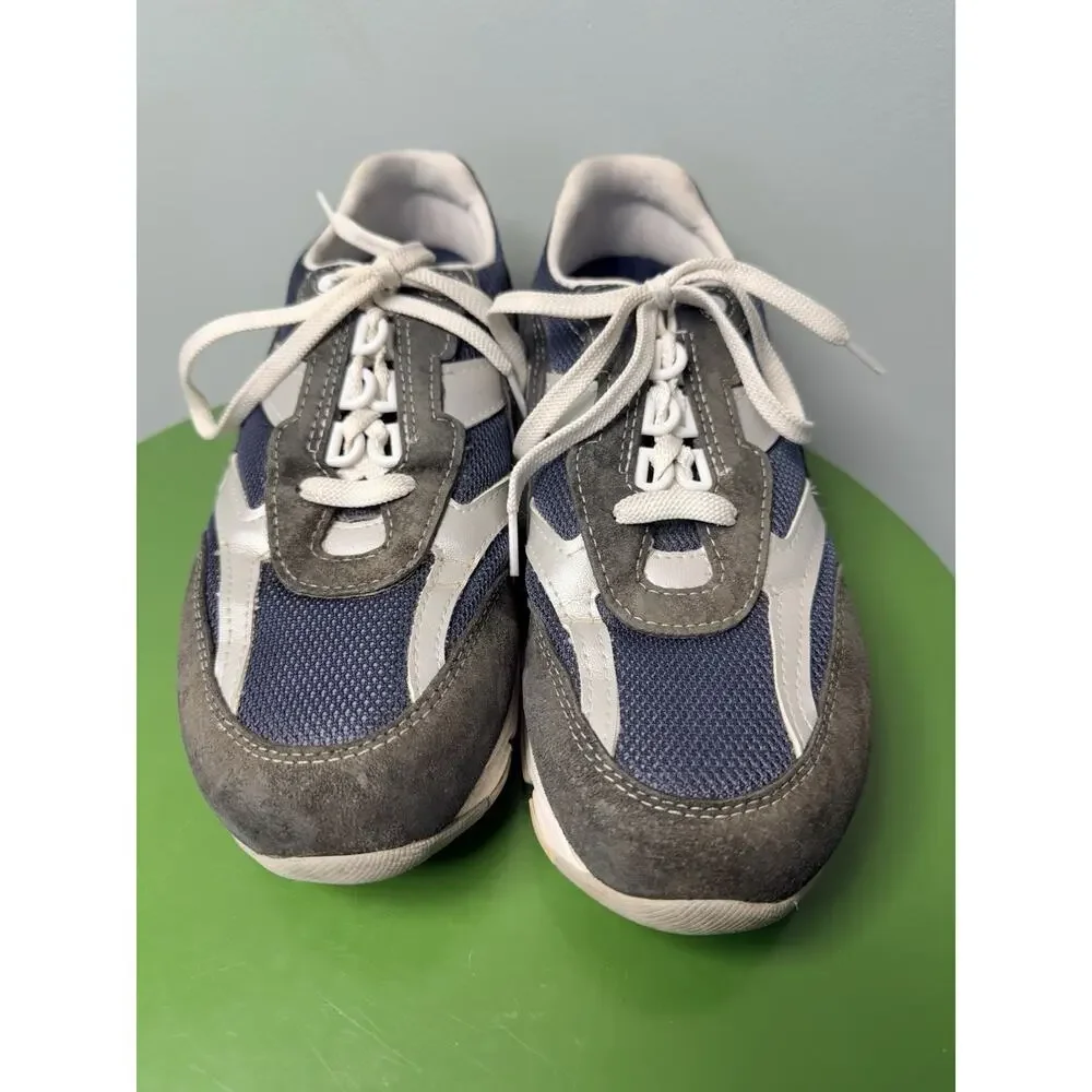 SAS Journey Mesh Women’s Sz 9.5 N Black Silver Comfort Casual Walking Shoes See